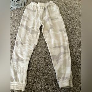 White Camo print Pink Sweatpants